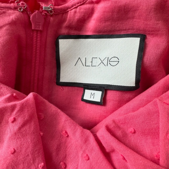 ALEXIS Pink Embroidered Calypso Mini Dress Size: M - Picture 2 of 6